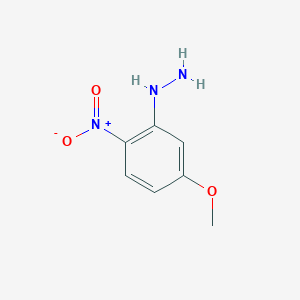 molecular formula C7H9N3O3 B3193827 Hydrazine, (5-methoxy-2-nitrophenyl)- CAS No. 75909-74-9