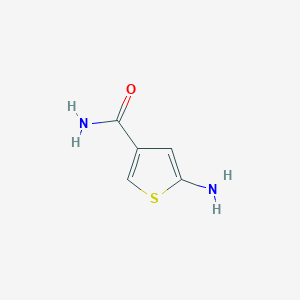 molecular formula C5H6N2OS B3193836 5-Aminothiophene-3-carboxamide CAS No. 760930-70-9
