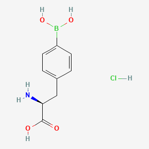 molecular formula C9H13BClNO4 B3193869 硼苯丙氨酸盐酸盐 CAS No. 76410-59-8