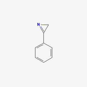 molecular formula C8H7N B3193884 3-Phenyl-2H-azirine CAS No. 7654-06-0