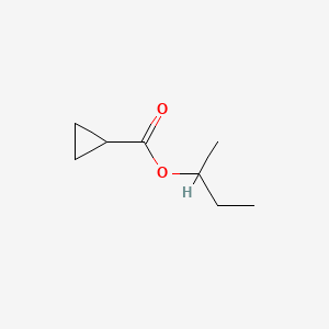 molecular formula C8H14O2 B3193889 Cyclopropanecarboxylic acid, 1-methylpropyl ester CAS No. 768-24-1