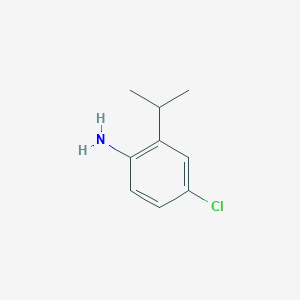 molecular formula C9H12ClN B3193893 4-Chloro-2-isopropylaniline CAS No. 76842-14-3