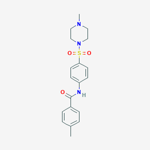 4-methyl-N-{4-[(4-methyl-1-piperazinyl)sulfonyl]phenyl}benzamide