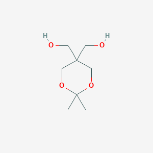 molecular formula C8H16O4 B3193913 [5-(Hydroxymethyl)-2,2-dimethyl-1,3-dioxan-5-yl]methanol CAS No. 770-74-1
