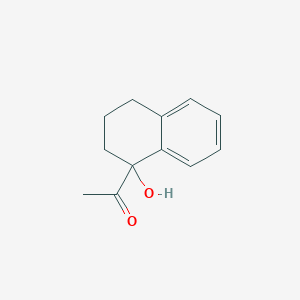 molecular formula C12H14O2 B3193921 1-(1-Hydroxy-1,2,3,4-tetrahydronaphthalen-1-yl)ethanone CAS No. 77103-90-3