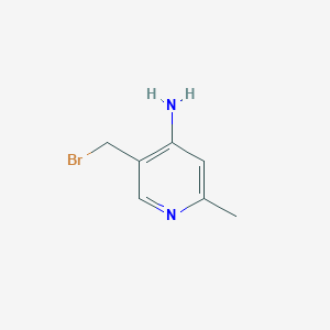 molecular formula C7H9BrN2 B3193925 5-(Bromomethyl)-2-methylpyridin-4-amine CAS No. 771412-37-4