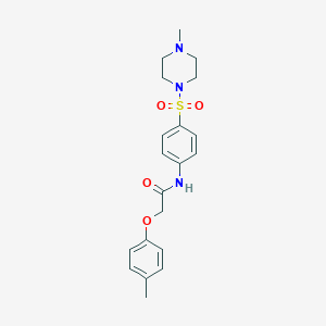 2-(4-methylphenoxy)-N-{4-[(4-methyl-1-piperazinyl)sulfonyl]phenyl}acetamide