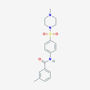 3-methyl-N-{4-[(4-methyl-1-piperazinyl)sulfonyl]phenyl}benzamide