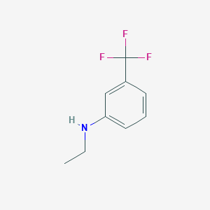 molecular formula C9H10F3N B3193987 N-Ethyl-3-(trifluoromethyl)aniline CAS No. 774-98-1