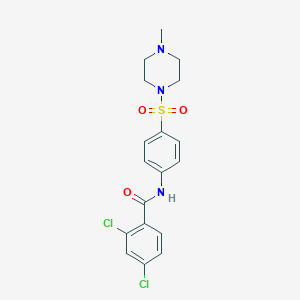 2,4-dichloro-N-{4-[(4-methyl-1-piperazinyl)sulfonyl]phenyl}benzamide