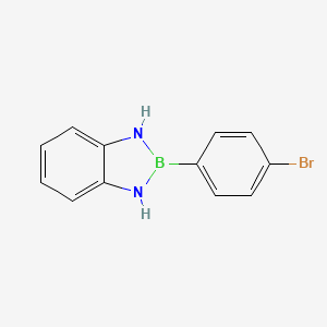 molecular formula C12H10BBrN2 B3193993 2-(4-Bromophenyl)-1,3-dihydro-1,3,2-benzodiazaborole CAS No. 77509-50-3