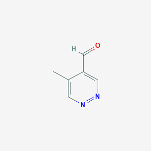 molecular formula C6H6N2O B3194005 5-Methylpyridazine-4-carbaldehyde CAS No. 77709-15-0
