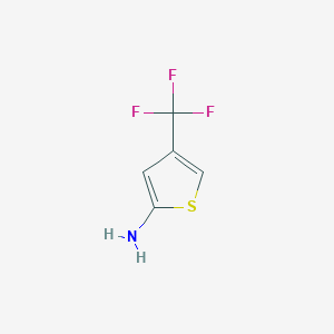 molecular formula C5H4F3NS B3194014 4-(Trifluoromethyl)thiophen-2-amine CAS No. 777846-37-4