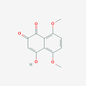 molecular formula C12H10O5 B3194027 1,4-Naphthalenedione, 2-hydroxy-5,8-dimethoxy- CAS No. 78315-92-1