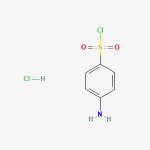 molecular formula C6H7Cl2NO2S B3194085 4-Aminobenzene-1-sulfonyl chloride hydrochloride CAS No. 78798-60-4