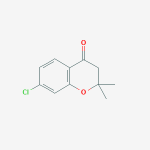 molecular formula C11H11ClO2 B3194123 7-Chloro-2,2-dimethylchroman-4-one CAS No. 80055-86-3