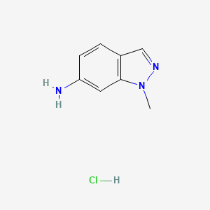 molecular formula C8H10ClN3 B3194125 1H-Indazol-6-amine, 1-methyl-, hydrochloride CAS No. 801316-06-3