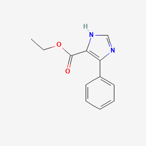 molecular formula C12H12N2O2 B3194154 ethyl 4-phenyl-1H-imidazole-5-carboxylate CAS No. 80304-39-8