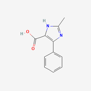 molecular formula C11H10N2O2 B3194189 2-methyl-4-phenyl-1H-imidazole-5-carboxylic acid CAS No. 807624-23-3