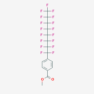 molecular formula C16H7F17O2 B3194197 Methyl 4-(heptadecafluorooctyl)benzoate CAS No. 80791-12-4