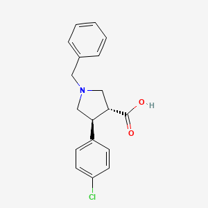 Trans-1-benzyl-4-(4-chlorophenyl)pyrrolidine-3-carboxylic acid