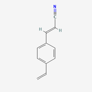 molecular formula C11H9N B3194211 p-Vinylcinnamonitrile CAS No. 81232-18-0