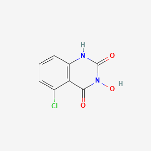 molecular formula C8H5ClN2O3 B3194271 5-Chloro-3-hydroxyquinazoline-2,4(1H,3H)-dione CAS No. 824983-79-1