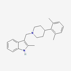 1H-Indole, 3-[[4-(2,6-dimethylphenyl)-1-piperidinyl]methyl]-2-methyl-