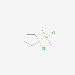 molecular formula C6H16Cl2Si2 B3194313 Disilane, 1,2-dichloro-1,1-diethyl-2,2-dimethyl- CAS No. 828282-95-7
