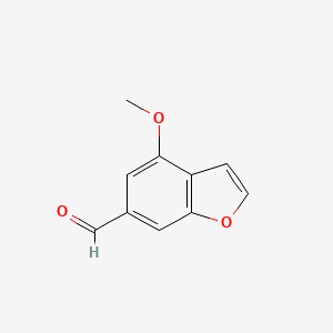 molecular formula C10H8O3 B3194328 6-Benzofurancarboxaldehyde, 4-methoxy- CAS No. 831222-93-6