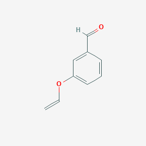 molecular formula C9H8O2 B3194336 Benzaldehyde, 3-(ethenyloxy)- CAS No. 83228-39-1