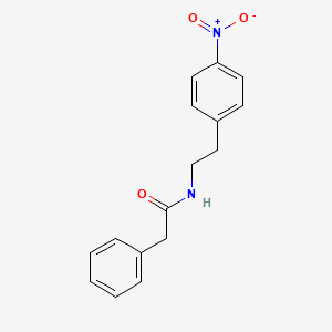 molecular formula C16H16N2O3 B3194342 Benzeneacetamide, N-[2-(4-nitrophenyl)ethyl]- CAS No. 83303-98-4