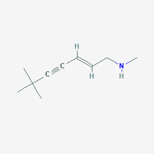 molecular formula C10H17N B3194356 2-Hepten-4-yn-1-amine,N,6,6-trimethyl-, (2E)- CAS No. 83554-69-2