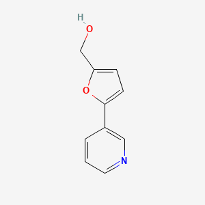 molecular formula C10H9NO2 B3194366 2-Furanmethanol, 5-(3-pyridinyl)- CAS No. 837376-53-1