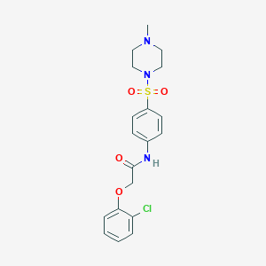 2-(2-chlorophenoxy)-N-{4-[(4-methyl-1-piperazinyl)sulfonyl]phenyl}acetamide
