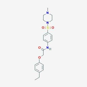 2-(4-ethylphenoxy)-N-{4-[(4-methyl-1-piperazinyl)sulfonyl]phenyl}acetamide