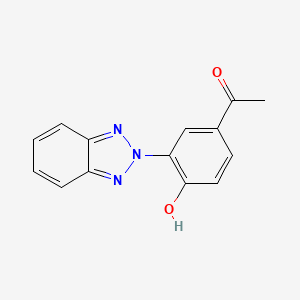 molecular formula C14H11N3O2 B3194383 Ethanone, 1-(3-(2H-benzotriazol-2-yl)-4-hydroxyphenyl)- CAS No. 83741-30-4