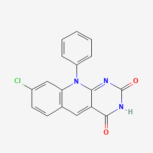 molecular formula C17H10ClN3O2 B3194431 Pyrimido[4,5-b]quinoline-2,4(3H,10H)-dione, 8-chloro-10-phenyl- CAS No. 84459-37-0