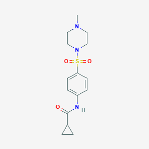 N-{4-[(4-methyl-1-piperazinyl)sulfonyl]phenyl}cyclopropanecarboxamide