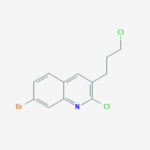 2-Chloro-3-(3-chloropropyl)-7-bromoquinoline
