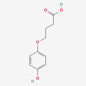 molecular formula C10H12O4 B3194472 Butanoic acid, 4-(4-hydroxyphenoxy)- CAS No. 84822-51-5