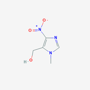 molecular formula C5H7N3O3 B3194500 (1-methyl-4-nitro-1H-imidazol-5-yl)methanol CAS No. 85012-71-1