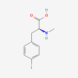 molecular formula C10H12INO2 B3194506 n-Methyl-4-iodophenylalanine CAS No. 850161-82-9
