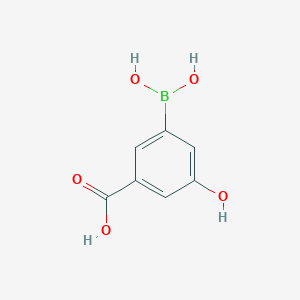 molecular formula C7H7BO5 B3194531 (3-Carboxy-5-hydroxyphenyl)boronic acid CAS No. 851667-21-5