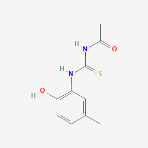 molecular formula C10H12N2O2S B319454 N-[(2-hydroxy-5-methylphenyl)carbamothioyl]acetamide 