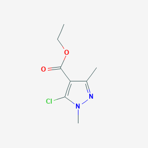 molecular formula C8H11ClN2O2 B3194553 Ethyl 5-chloro-1,3-dimethyl-1H-pyrazole-4-carboxylate CAS No. 85290-72-8