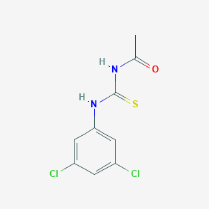 molecular formula C9H8Cl2N2OS B319456 N-[(3,5-dichlorophenyl)carbamothioyl]acetamide 