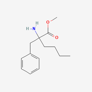 molecular formula C14H21NO2 B3194564 Methyl 2-amino-2-benzylhexanoate CAS No. 853303-77-2