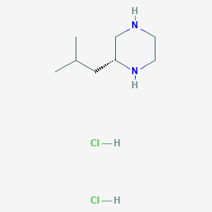 molecular formula C8H20Cl2N2 B3194579 (R)-2-Isobutylpiperazine dihydrochloride CAS No. 853730-57-1