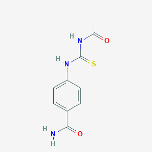 molecular formula C10H11N3O2S B319459 4-[(Acetylcarbamothioyl)amino]benzamide 